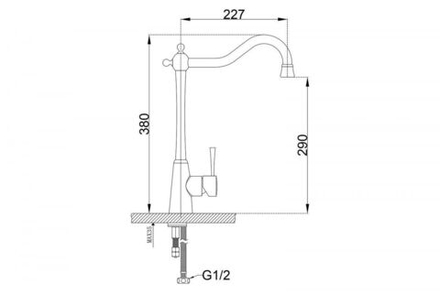 Смеситель ZorG ZR 355 YF-BR