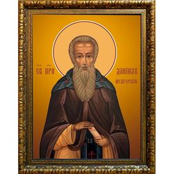 Даниил Шужгорский преподобный. Икона на холсте.
