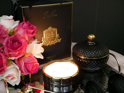 Свеча ароматическая Cote Noire Art Deco Round Black & Gold