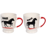 Кружка керамическая 210мл «Грациозные кони», микс рисунков