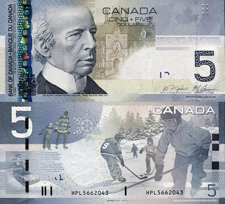 Канада 5 долларов 2006 Хоккей UNC
