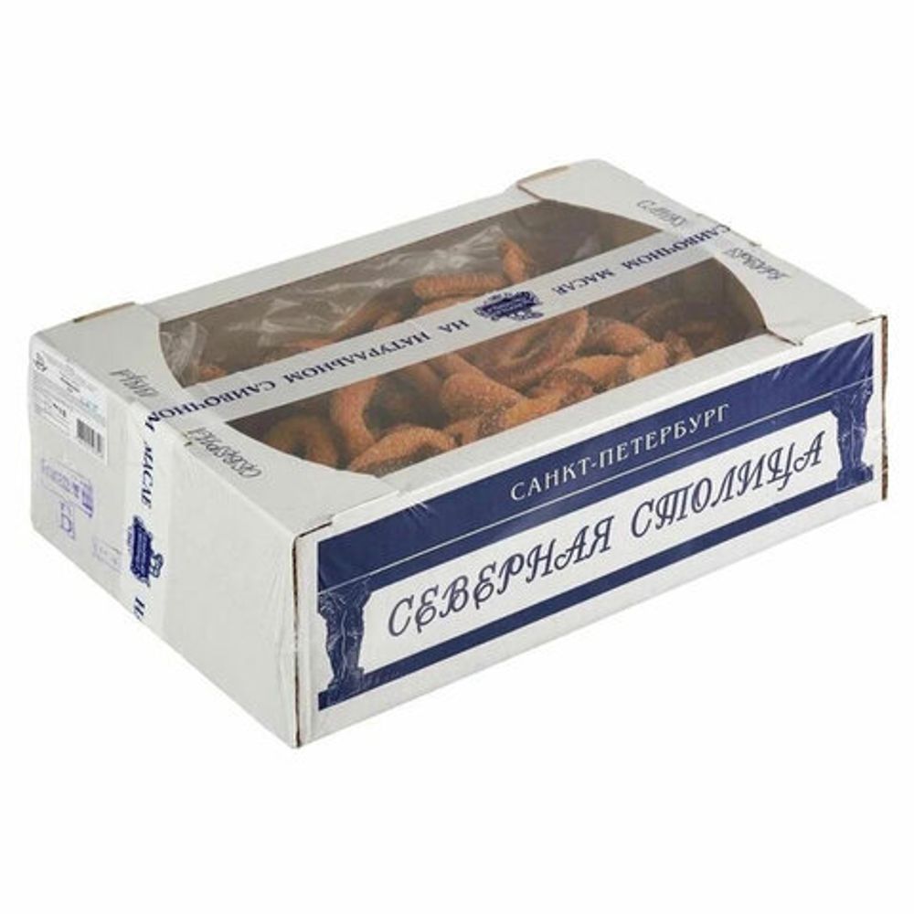 Печенье сдобное СЕВЕРНАЯ СТОЛИЦА "Княжеское" с какао 2 кг, картонная коробка