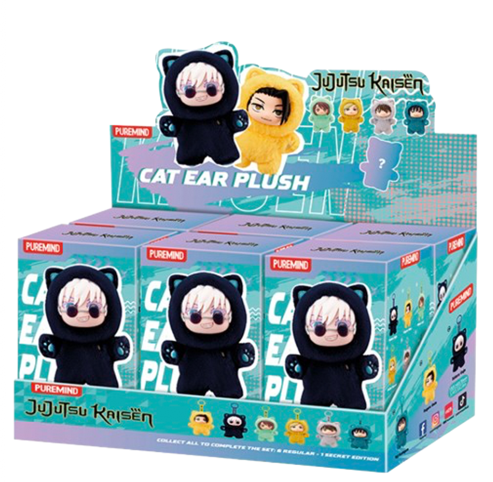 Рандомный Брелок Blind Box Puremind Jujutsu Kaisen Cat Ear Plush