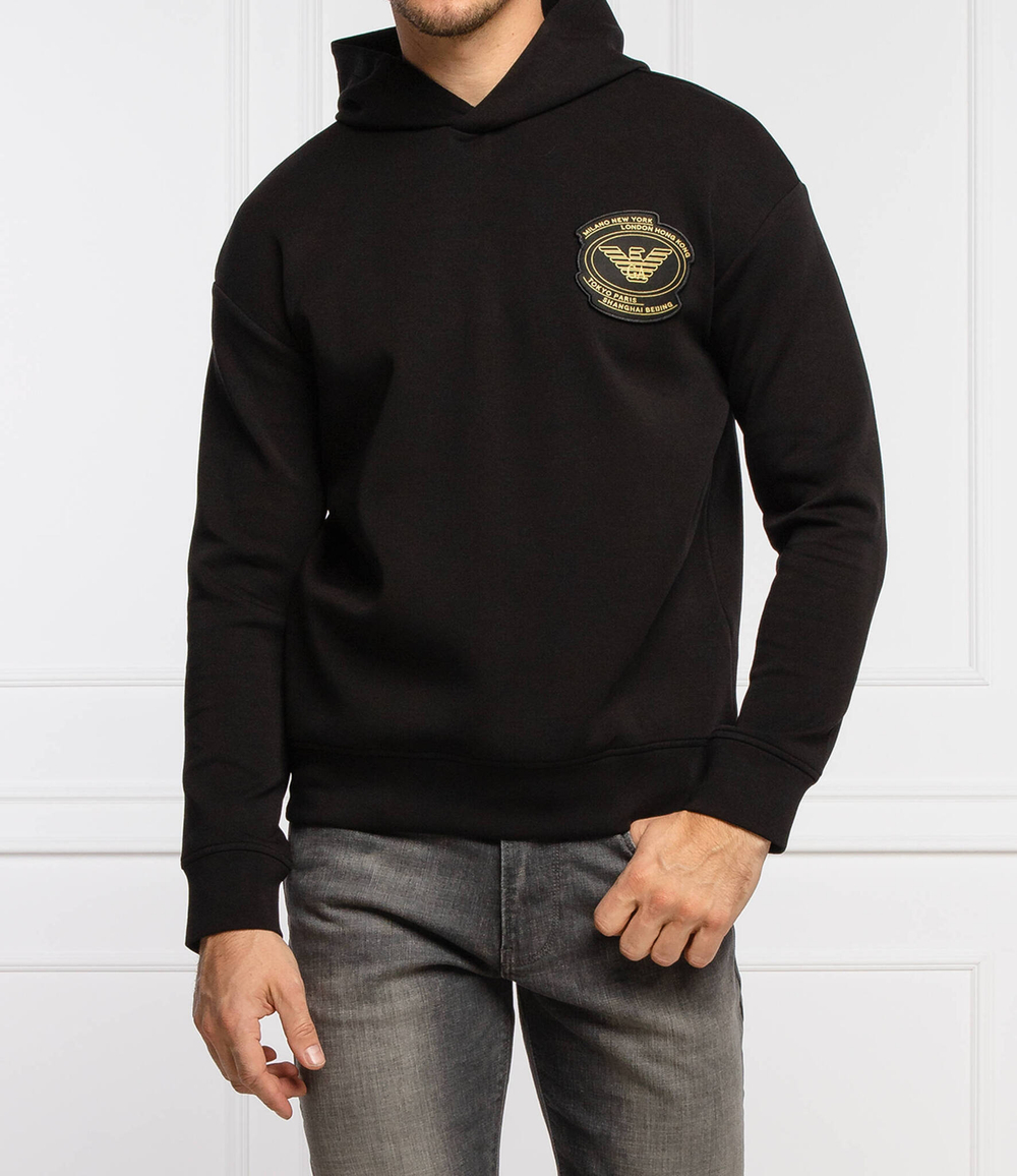 Худи Emporio Armani - черный(6K1M72 1JHSZ)