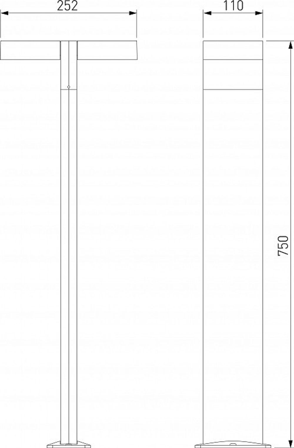 Наземный высокий светильник Elektrostandard Twin a064383
