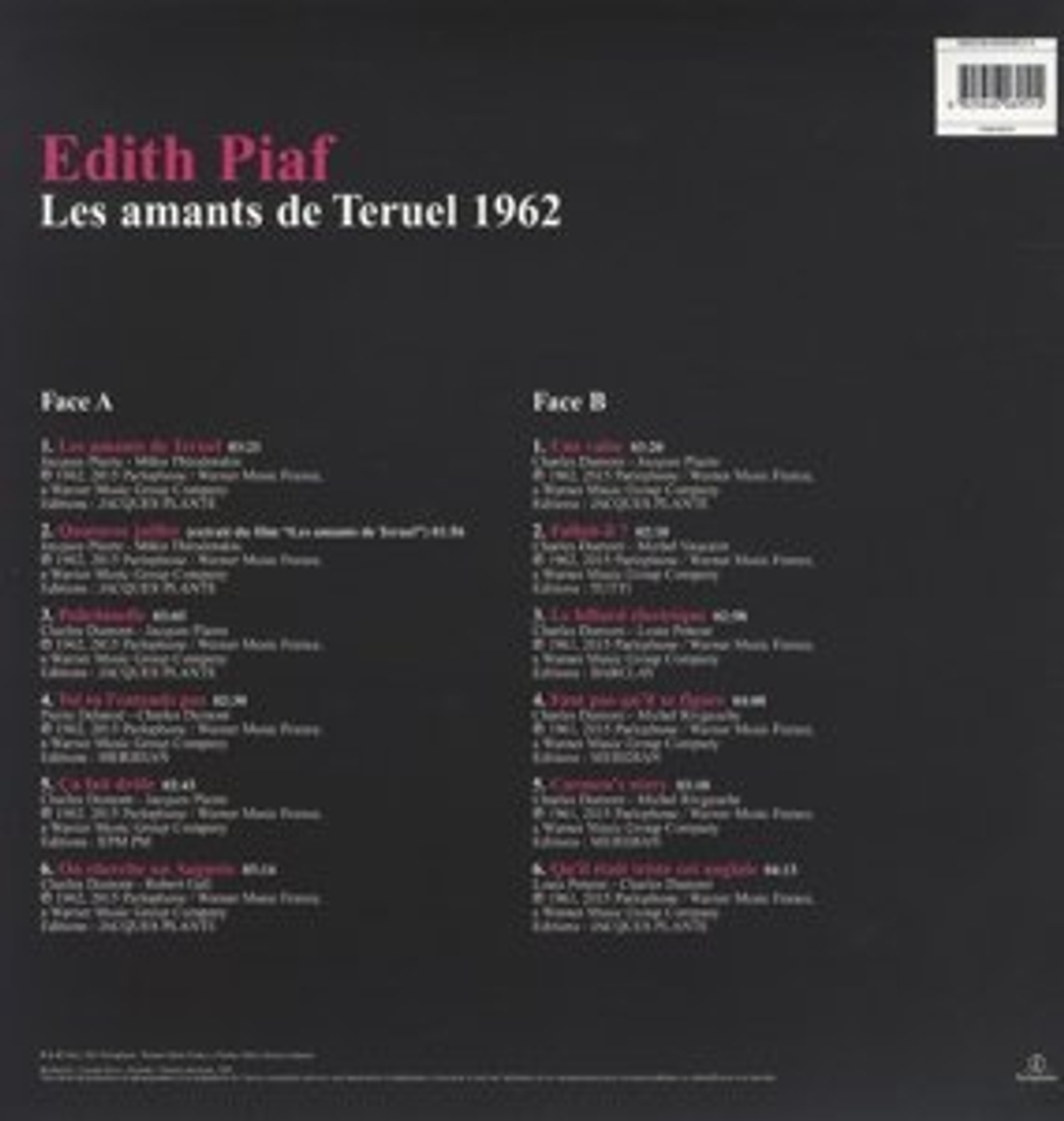 Edith Piaf / Les Amants De Teruel (LP)