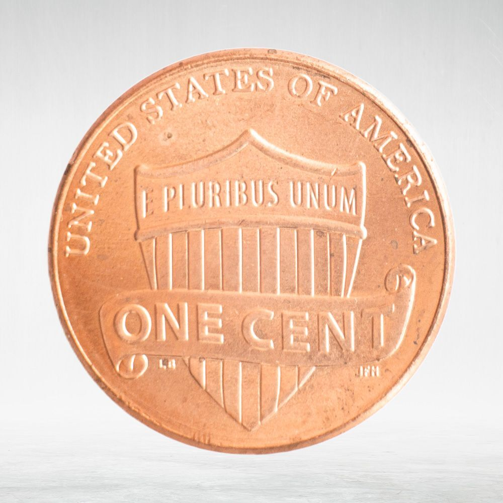 USA, 1 Cent, 2019 - Lincoln Memorial - Shield Reverse Cent, XF