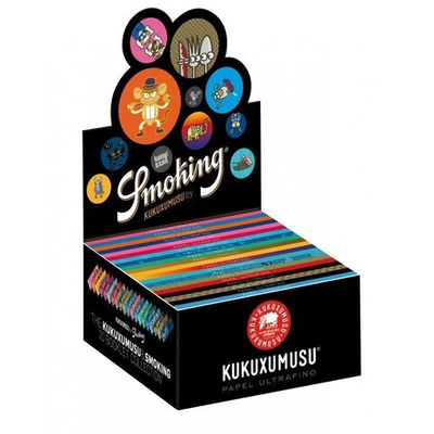 Бумага для сигарет блок "Smoking" Kukuxumusu KS Slim 110х44мм 33л*50шт