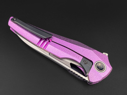 Складной нож Magpie M390 CrystalTi pink