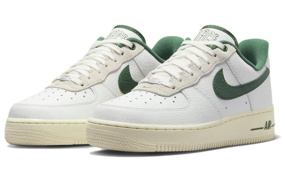 Кроссовки Nike Air Force 1 Low "Summit White And Gorge Green" (Женская размерная сетка)