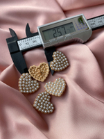 Пуговицы Жемчуг Сердце