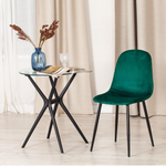 Стул BREEZE (mod. 4724) Велюр/металл , 44 х 53 х 87 см, Emerald (изумрудный) HLR56 / черный