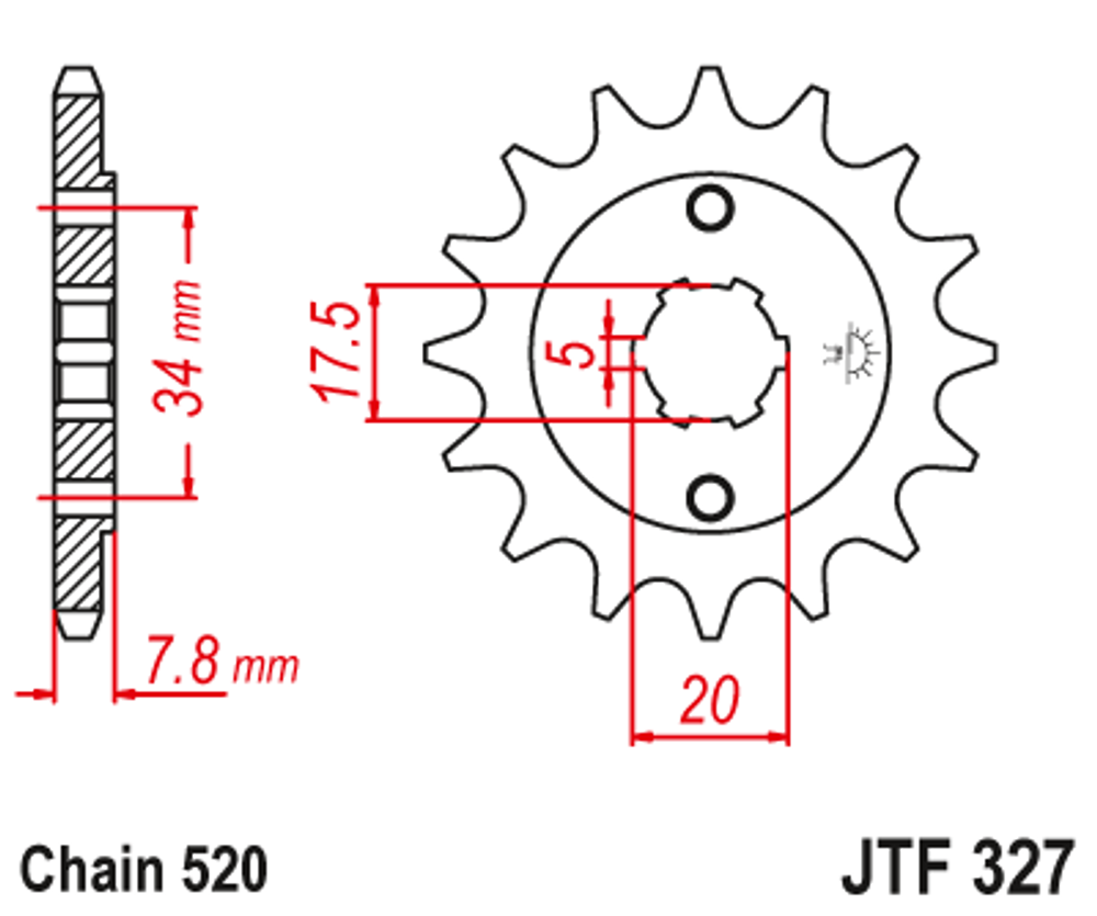 Звезда ведущая JTF327.13 JT