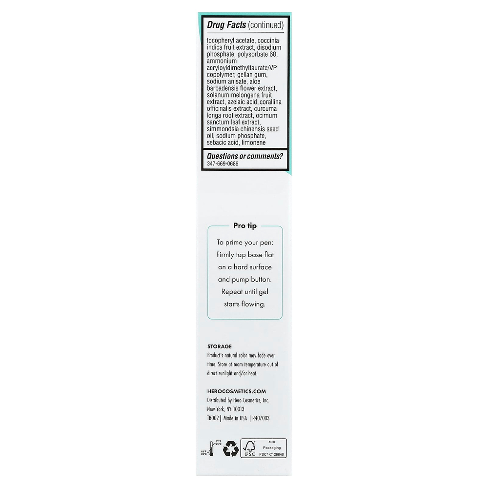 Hero Cosmetics, Pimple Correct, гель-ручка для очищения от акне, 10 мл (0,34 жидк. унц.)