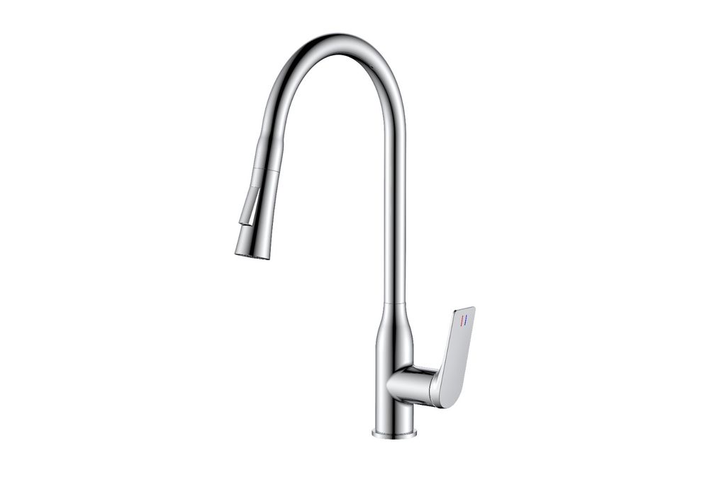 Смеситель для кухни с выдвижной лейкой HAIBA HB73816 хром