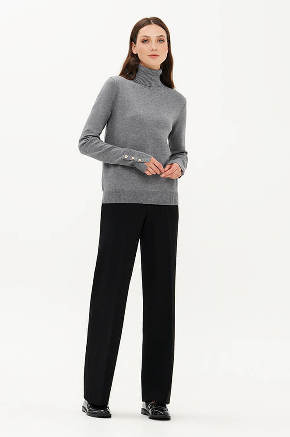 23375 Свитер женский (серый)