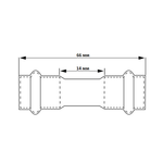 Муфта 35-35, WAAG Heavy Inox, пресс-пресс, сталь нержавеющая