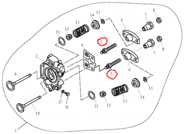 Parsun Шпилька 166F-010008