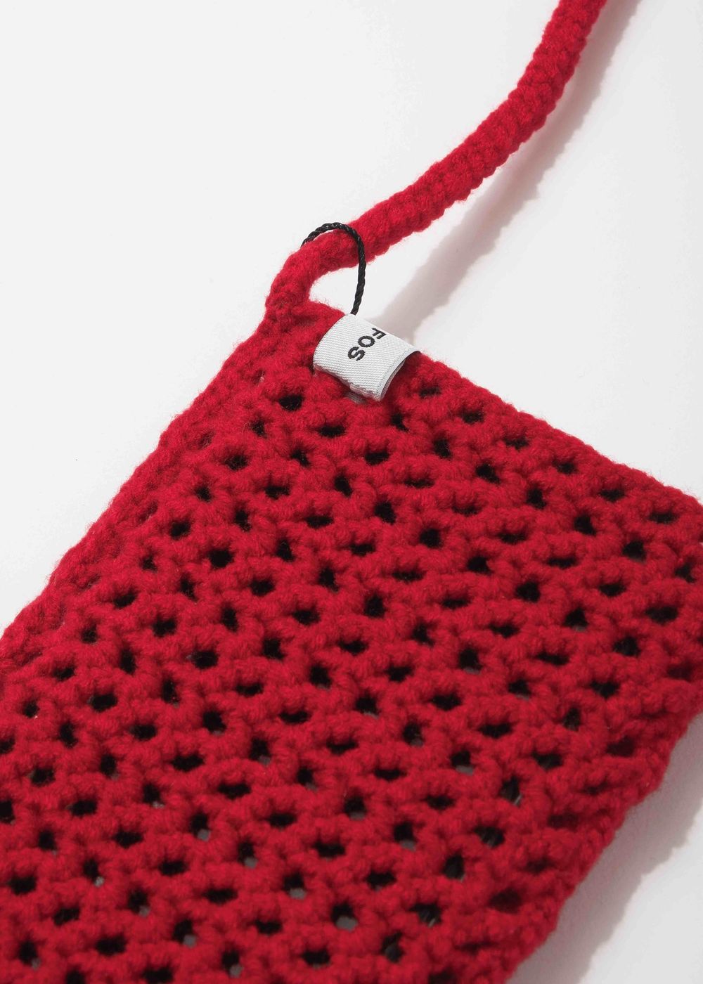 Вязаная сумочка FOS Красная