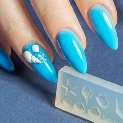 Irisk Формочки силиконовые для объемного дизайна, Ракушки