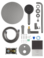 Душевая система встраиваемая WONZON & WOGHAND BRILLIANT, Темный графит (WW-88939079-BGM)