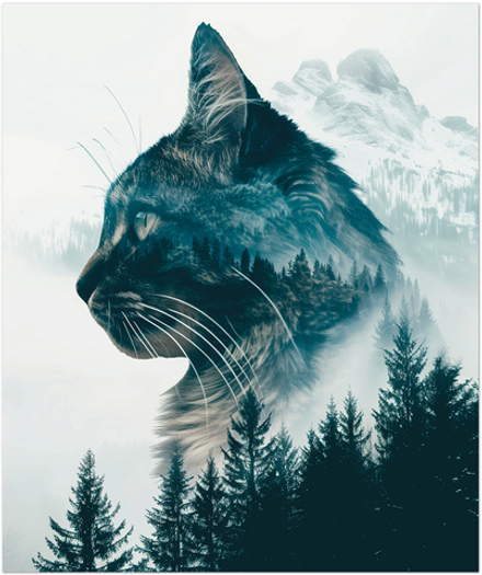 Тетрадь общая  "Лесные коты", 48 л., скрепка