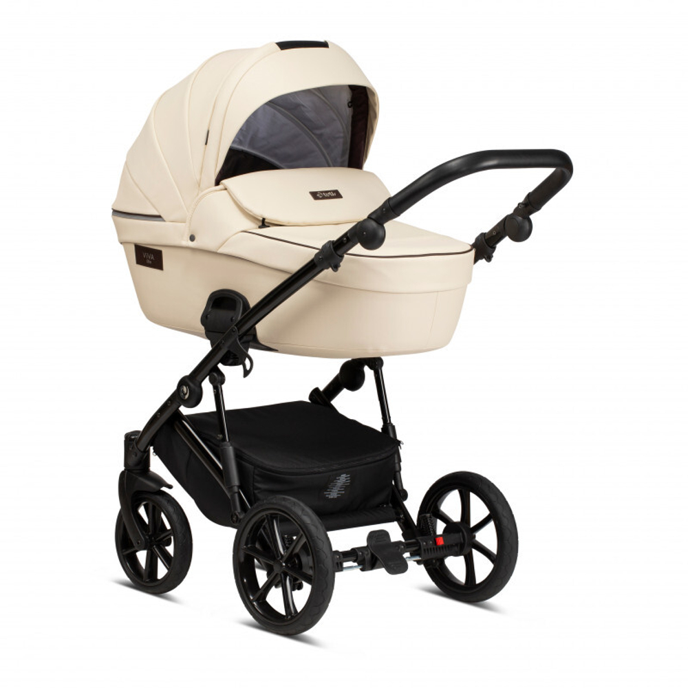 Коляска 2 в 1 Tutis Viva Life New 2020 VANILLA №086 (Ваниль эко-кожа)