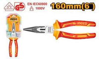 Длинногубцы диэлектрические 160 мм INGCO HILNP28168 INDUSTRIAL