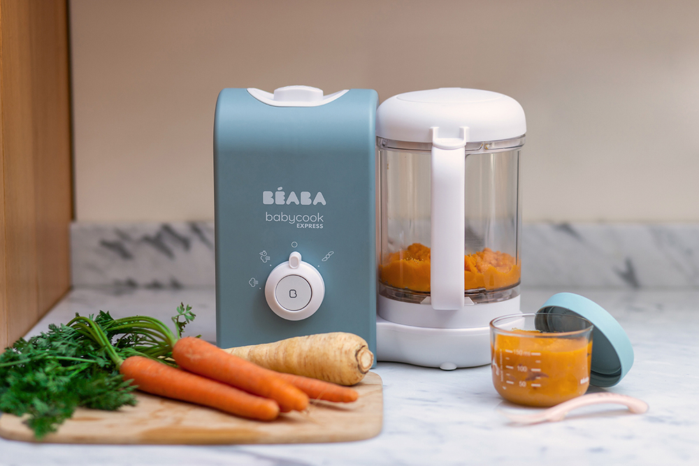 Блендер-пароварка для детского питания 5 в 1 BEABA Babycook Express голубой