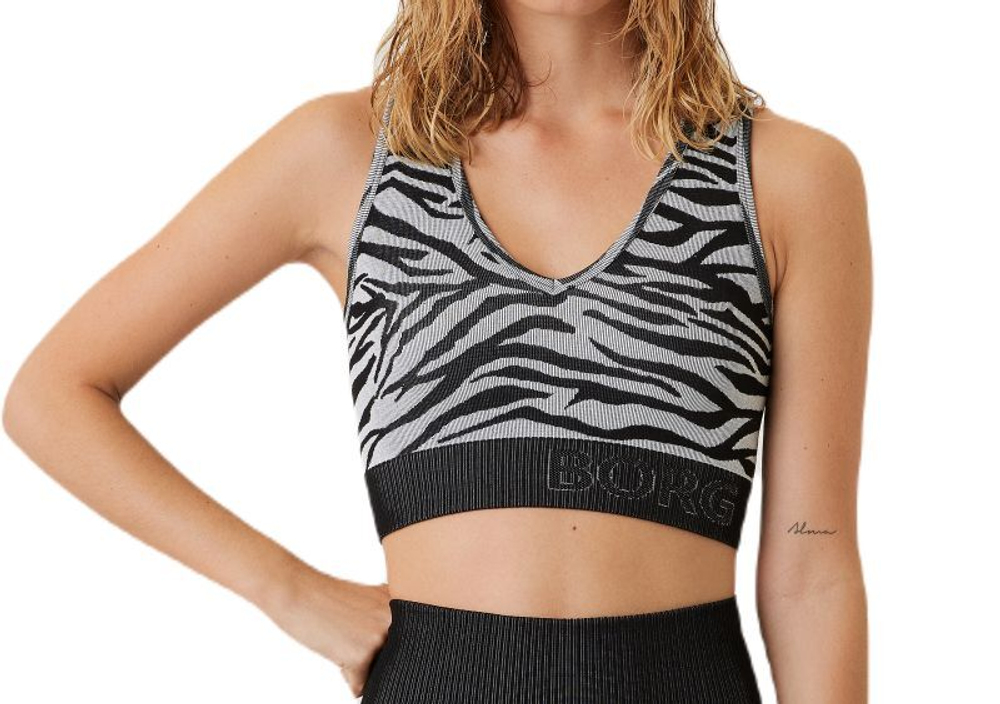 Женский топ теннисный Björn Borg Sthlm Seamless Light Crop Top - multi