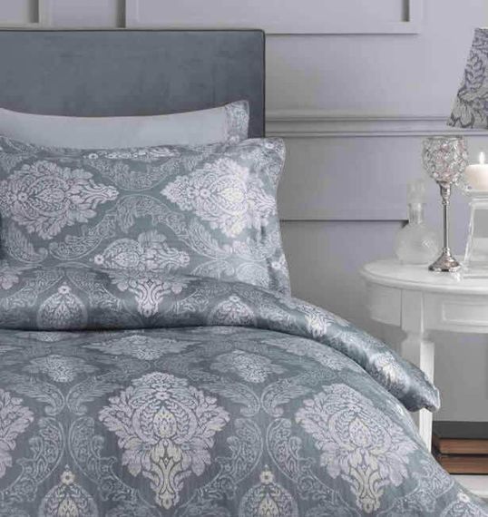 Постельное белье Canvas серый TIVOLYO HOME