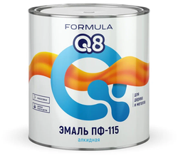 Эмаль ПФ-115 Formula Q8 черный (2,7кг.)