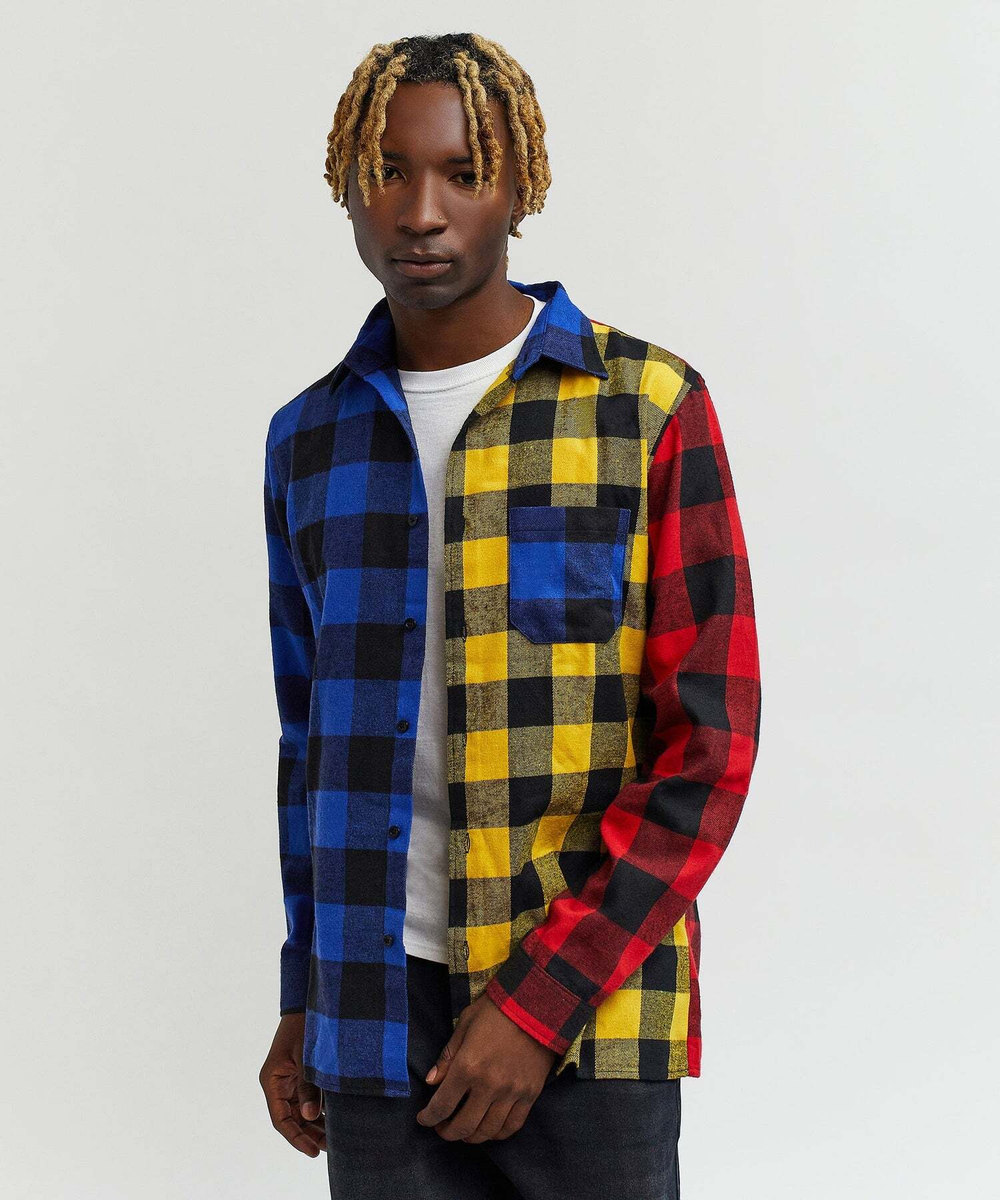 Мужская рубашка REASON Tucker Multi Checkered Print Flannel