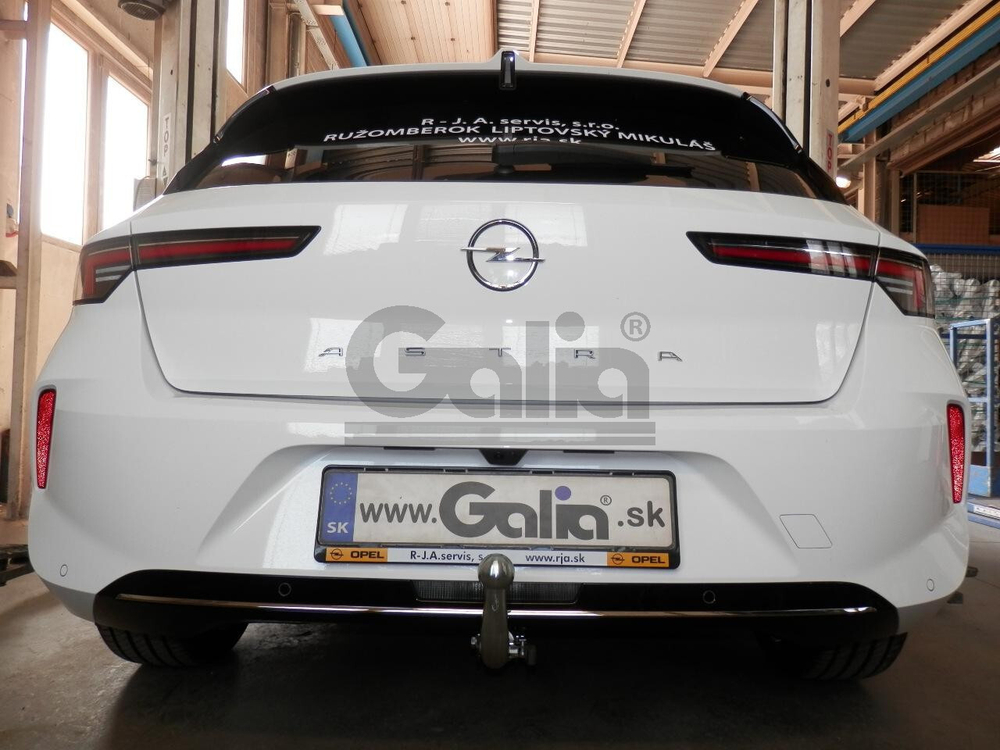 Оцинкованный фаркоп на Peugeot 308 SW хетчбек 5 дверей 2022-, Opel Astra L хетчбек 5 дверей 2022- (без электрики), Galia O075A