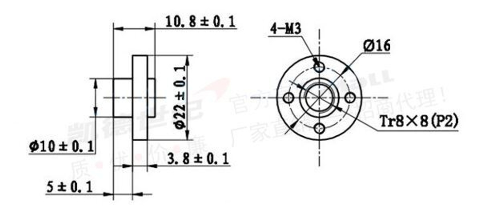 Шаговый двигатель Nema17-17HS4401-300
