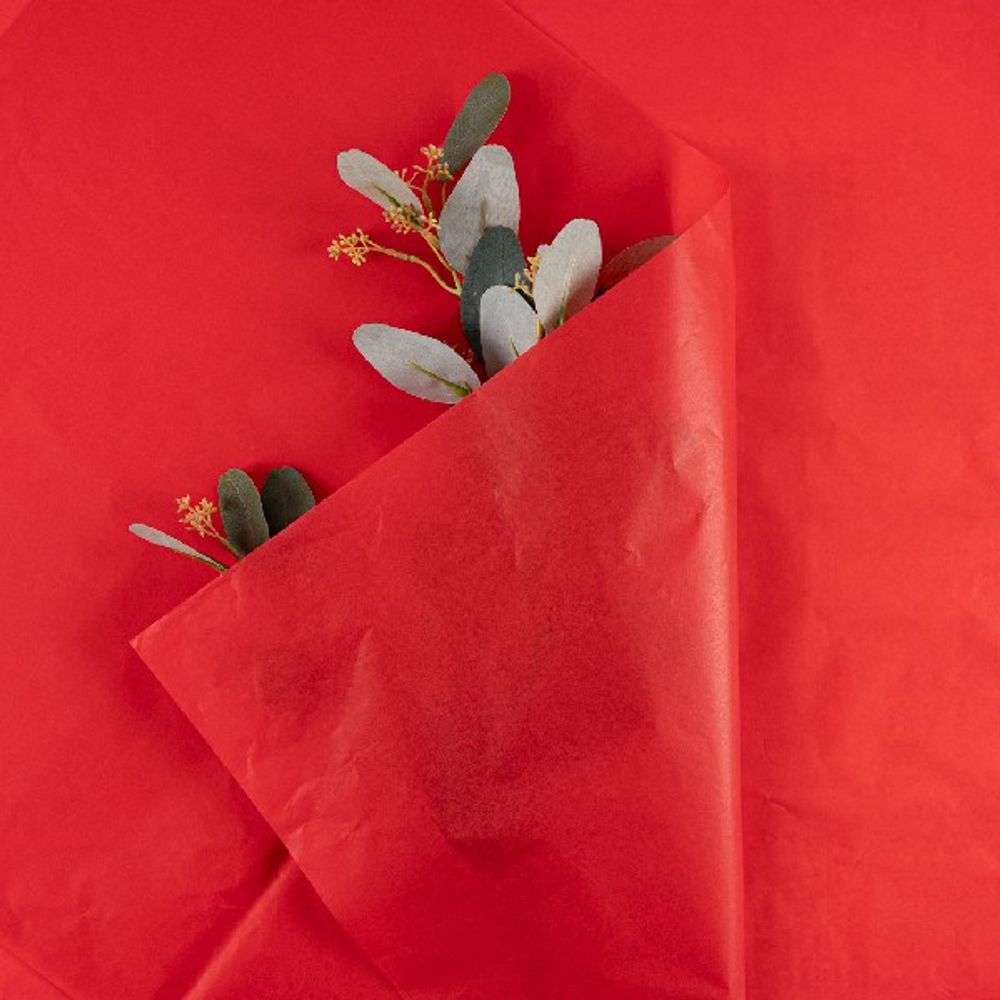 Бумага тишью "Нежность" 50*70см Красная (40л)