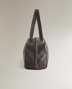 ZARA HOME МИНИ-СУМКА ТОУТ, КОРИЧНЕВЫЙ