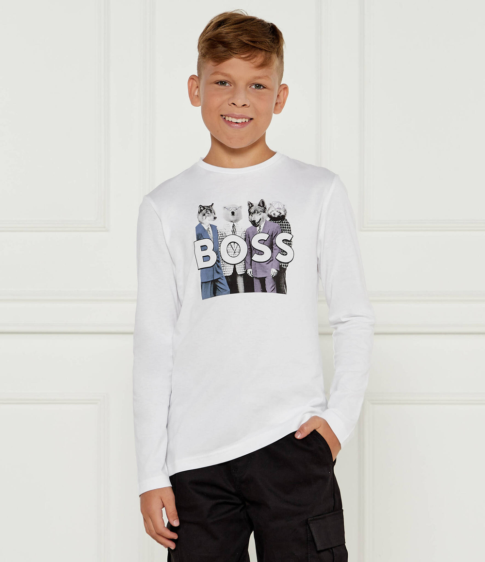 Лонгслив BOSS Kidswear - белый(J51225)