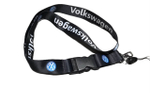 Volkswagen (Черный) / Брелок, шнурок для ключей на шею Volkswagen (Фольксваген), ланъярд, крафт, черный (1 шт)