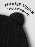 Шапка детская с ушками осенняя