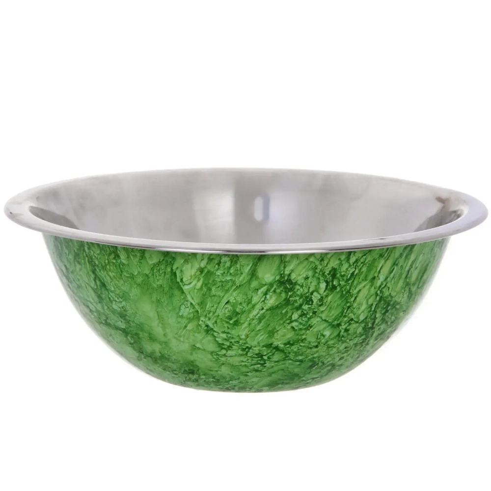 Миска из нержавеющей стали 1,4л 22см цветное покрытие «гранит»