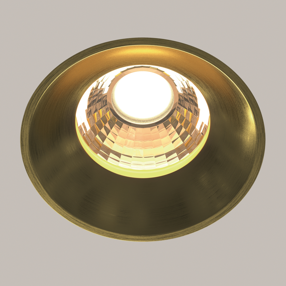 Встраиваемый светодиодный светильник Maytoni Round DL058-12W3K-TRS-BS