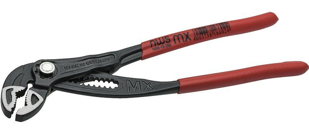 NWS Клещи переставные Maxi MX, 180 мм, покрытие TitanFinish, обливные рукоятки new