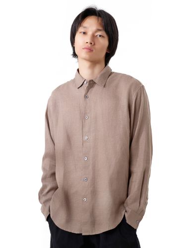 Коричневая льняная рубашка Senseera