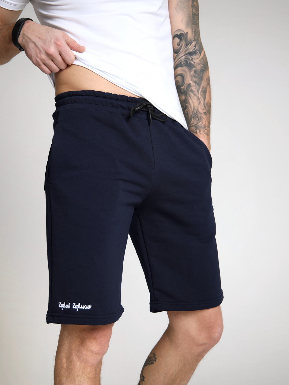Шорты трикотажные синие темно-синий Город Горький