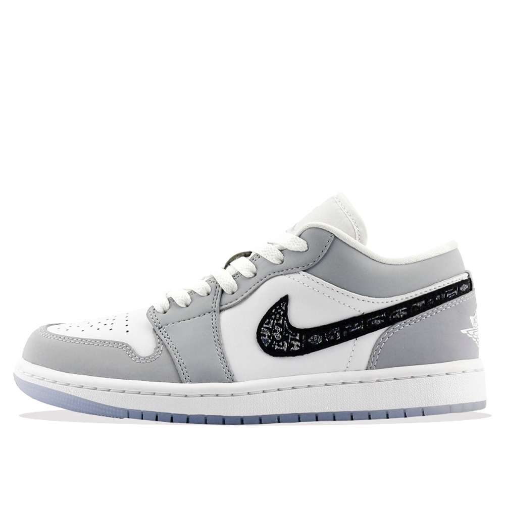 Кроссовки Jordan Air Jordan 1 Low Wolf Grey (Женская размерная сетка)