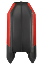 Броня-360 СК слань+киль красный-черный (Лодка ПВХ под мотор с усилением)