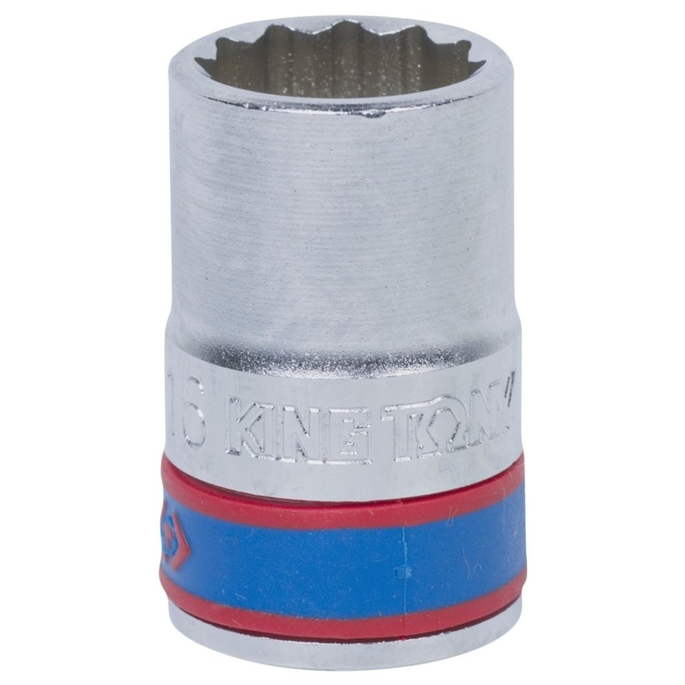 KING TONY (433016M) Головка торцевая стандартная двенадцатигранная 1/2", 16 мм
