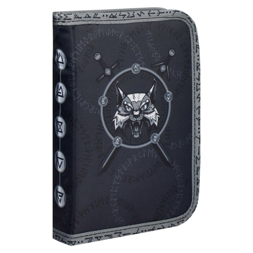 Пенал школьный Феникс+, арт.65677/ 24 РЫСЬ (без наполнения, 13.3x20x3.5 см, полиэстер, молния, печать на молнии, печать по ранту, сублимационная печать, ПЭТ-пакет).