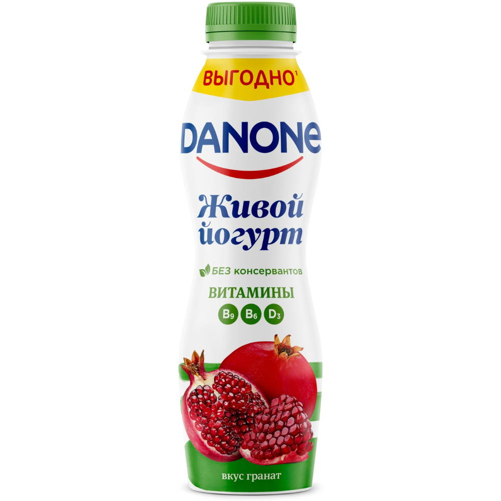 Живой йогурт Danone Гранат 670 гр